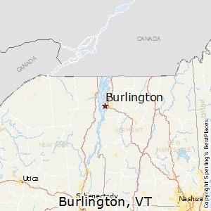 Burlington,Vermont Map