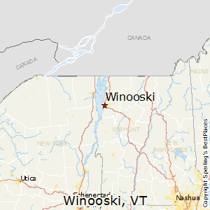 Winooski,Vermont Map