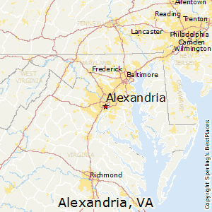 Alexandria,Virginia Map