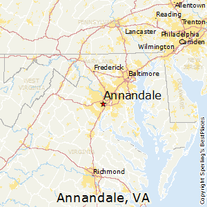 Annandale,Virginia Map