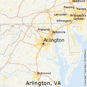 Arlington,Virginia Map