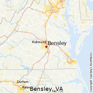 Bensley,Virginia Map