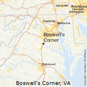 Boswell's_Corner,Virginia Map