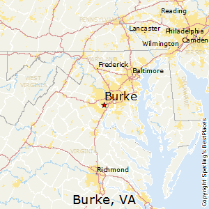 Burke,Virginia Map