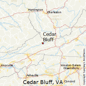 Cedar_Bluff,Virginia Map