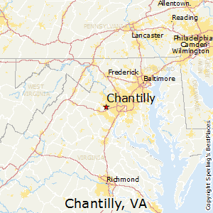 Chantilly,Virginia Map