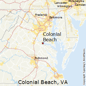 Colonial_Beach,Virginia Map