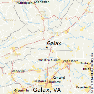 Galax,Virginia Map