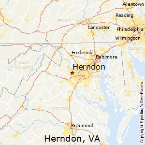 Herndon,Virginia Map