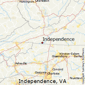 Independence,Virginia Map