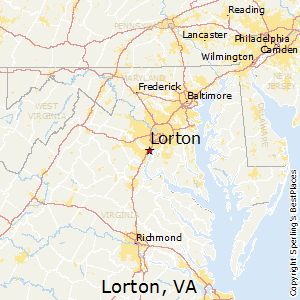 Lorton,Virginia Map