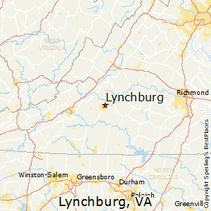 Lynchburg,Virginia Map