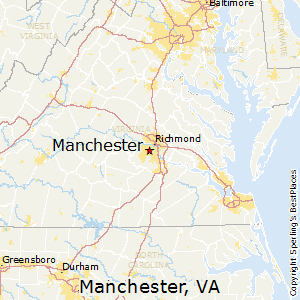 Manchester,Virginia Map