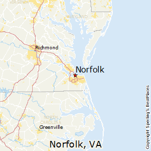 Norfolk,Virginia Map