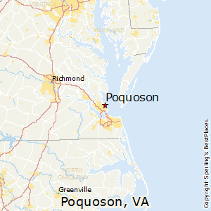 Poquoson,Virginia Map