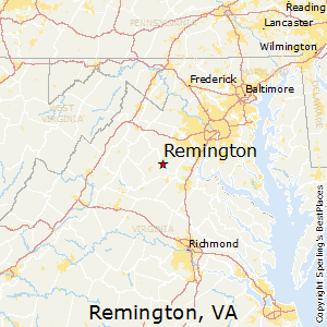 Remington,Virginia Map