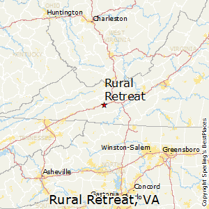 Rural_Retreat,Virginia Map