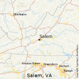 Salem,Virginia Map
