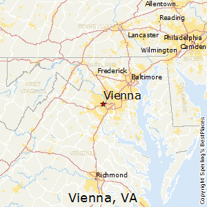 Vienna,Virginia Map