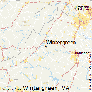 Wintergreen,Virginia Map