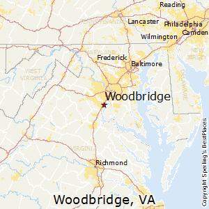 Woodbridge,Virginia Map