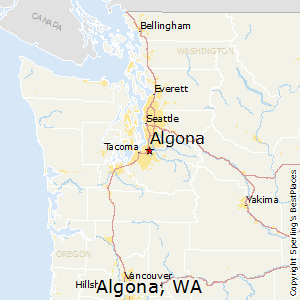 Algona,Washington Map