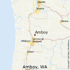 Amboy,Washington Map