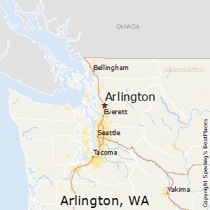 Arlington,Washington Map