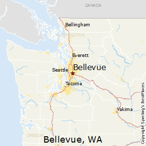 Bellevue,Washington Map