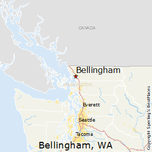 Bellingham,Washington Map
