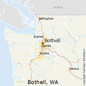Bothell,Washington Map
