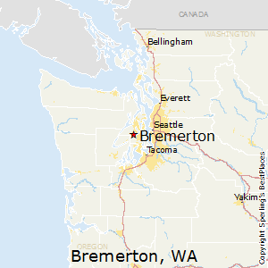 Bremerton,Washington Map