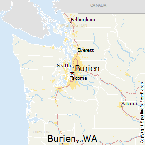 Burien,Washington Map