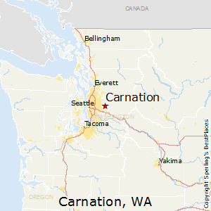 Carnation,Washington Map