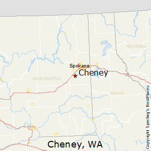 Cheney,Washington Map