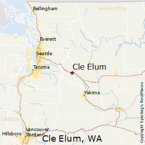 Cle_Elum,Washington Map