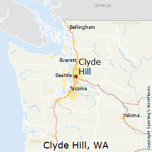 Clyde_Hill,Washington Map