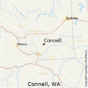 Connell,Washington Map