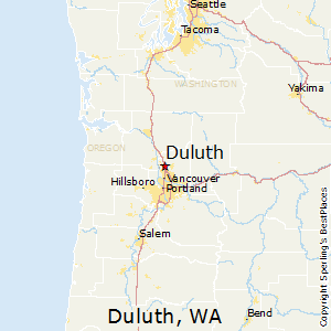 Duluth,Washington Map