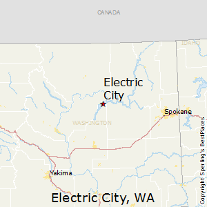 Electric_City,Washington Map