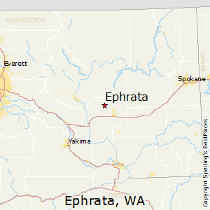 Ephrata,Washington Map