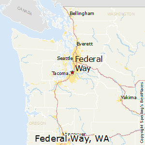 Federal_Way,Washington Map