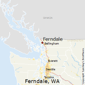 Ferndale,Washington Map