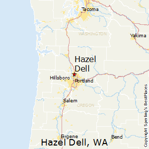 Hazel_Dell,Washington Map