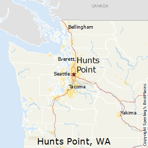 Hunts_Point,Washington Map