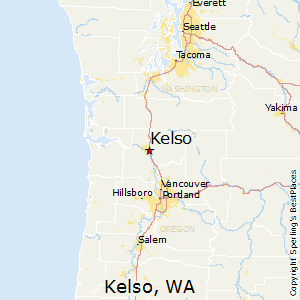 Kelso,Washington Map