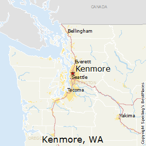 Kenmore,Washington Map