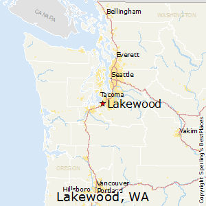 Lakewood,Washington Map