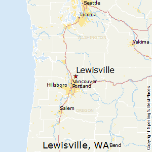 Lewisville,Washington Map