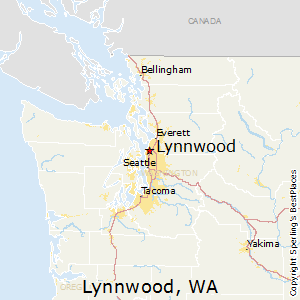 Lynnwood,Washington Map